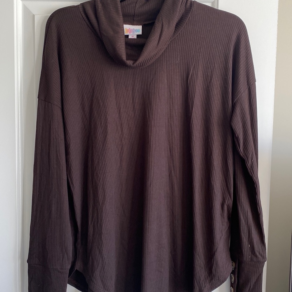 LuLaRoe Chocolate Brown Cowl Neck Aubrey.
